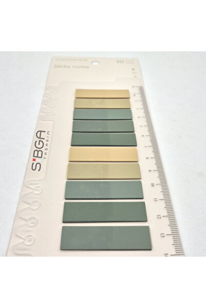 sibga tasarım Transparent Colored Post-It Note Paper - 200 Sheets Bookmark Sticker