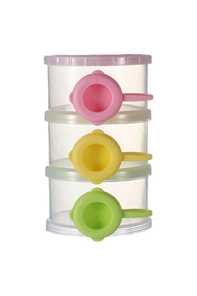 AMCHI BABY Three Layer Milk Powder Container-Pink