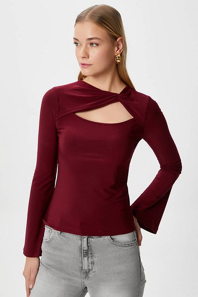 Ritnice Bluză de damă Roof Burgundy Sandy