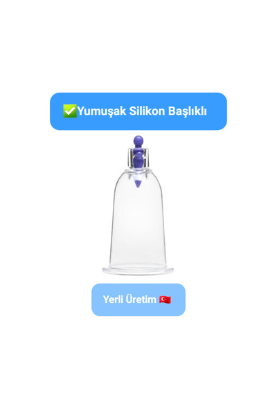 Hacamatik 1 Adet 2 Numara Hacamat Kupası - Selülit Ve Çatlak Giderici Bardak Çekme Masaj Kupası