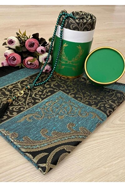 Gün هدية المهر محاصر الكعبة منقوشة سجادة الصلاة مسبحة الصلاة