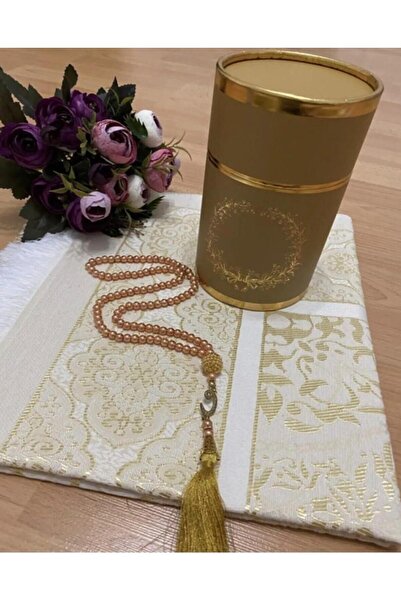 Gün هدية المهر محاصر الكعبة منقوشة سجادة الصلاة مسبحة الصلاة