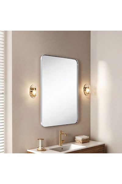 Ebticar Wall Mirror-Silver