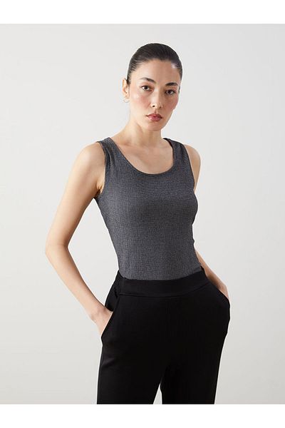 LC Waikiki Lcw U-Neck Striped Women's Tank Top Fast Fashion