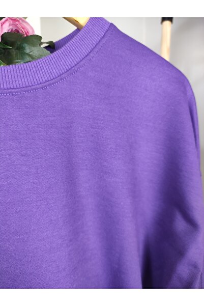 ALMİNA Two Yarn Cotton Combed Tesetures Tunic Sweatshirt