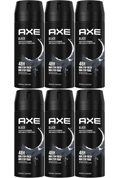 Axe Body Spray for Men Black 150ML X 6