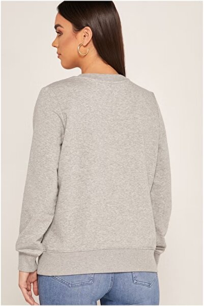 Tommy Hilfiger ORGANİK PAMUKLU GÖGÜSTE TAŞ BASKILI REGULAR KESİM SWEATSHİRT