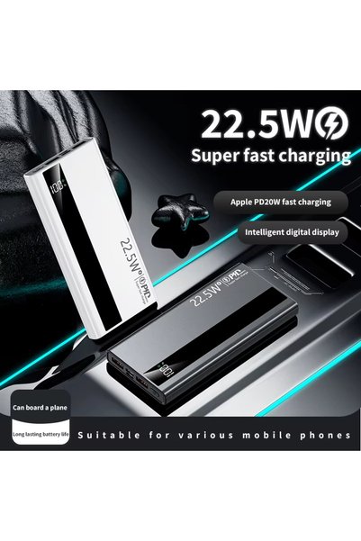 pukotech Hızlı Şarj Eden Turbo 22.5w Power Bank 20.000 İphone Xiaomi  Uyumlu