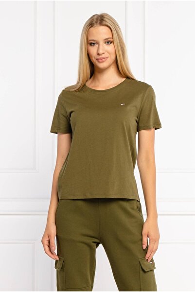 Tommy Hilfiger تي شيرت TJW مصنوع من القطن الناعم بشعار العلم