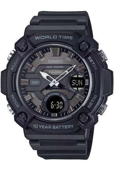 Casio ساعة يد رجالية Aeq-120w-1bvdf