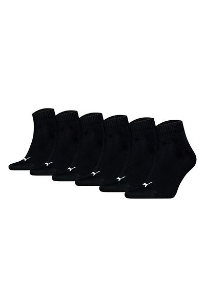 Puma Unisex Quarter Socken, 6er Pack - Quarter Plain ECOM 6P, Logo, uni