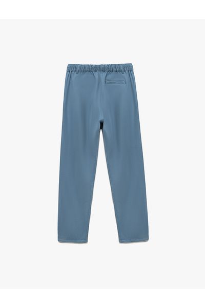 Koton Pantaloni din viscoză cu șireturi elastice cu talie reglabilă