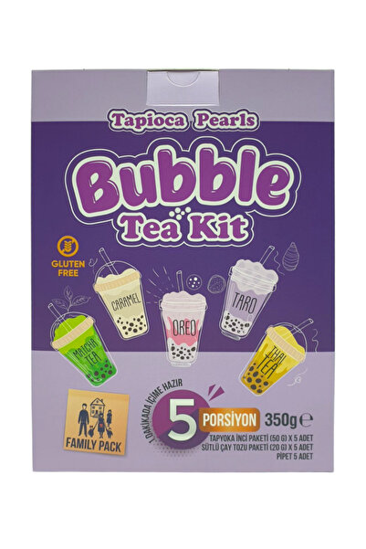 Ejder Ateşi Bubble Tea Kit / Hazır Tapyoka incileri / Boba Tea Kit / Tapioca Pearls