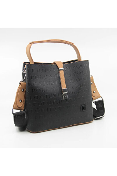 Just Polo Women's Original Adjustable Long Strap Medium Size Hand and Shoulder Bag Shopper