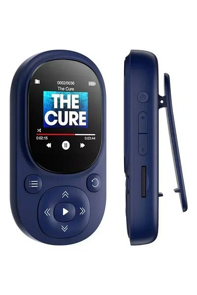 Choice 32GB Blue 32GB Clip mp3 music player with BT 5.0,Lossless sound Sports MP3 player support FM radio v