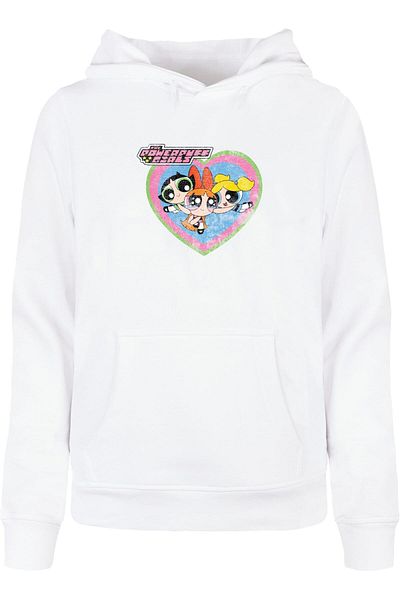 Merchcode Ladies The Powerpuff Girls - Faded Heart Basic Hoody