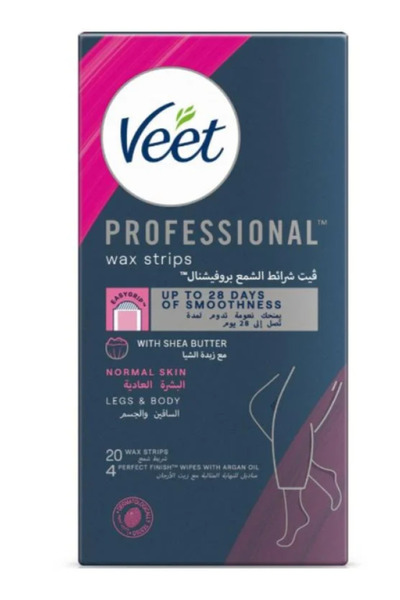 Veet Veet Professional Wax Strips with Shea Butter 20 Strips for Normal Skin