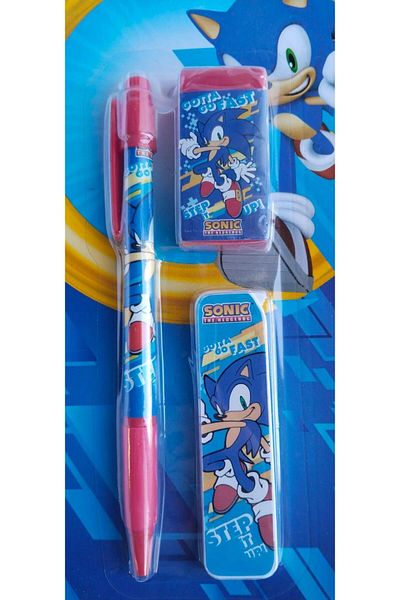 Timon Versatil Set: Sonic Stationery, Pencil and Eraser
