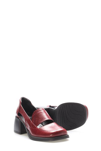 Ayakkabıhane Inside and Outside Genuine Leather Claret Red Stylish Women's Casual Shoes Ah 0821726175742231