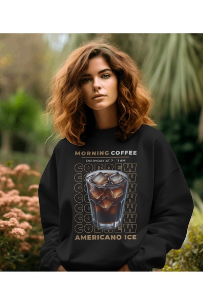 Iced Latte Sweatshirt - Özel Tasarım Sınırlı Üretim