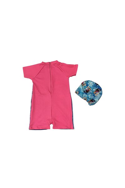 Arya Nisa Kids Girl's Winter Princess Printed Bone Jumpsuit Swimsuit