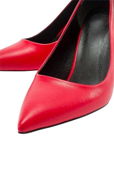 Liger Women's 8 cm Heeled Gold Red Shoes