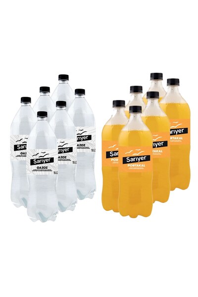 Sarıyer Gazoz Gazoz+Portakal 1 lt 12 li Set