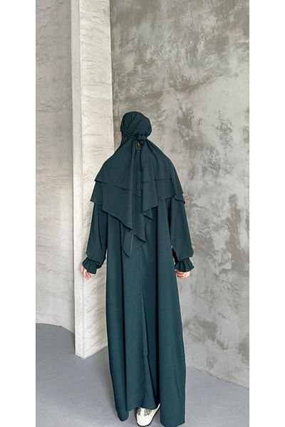 Tebrikler tekstil Women's Hijab Ferace and Veil Model A2296