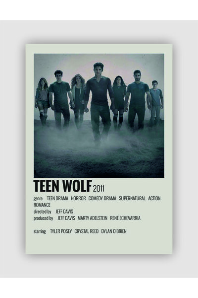 Sticksy Teen Wolf Film Info Card Bilgi Kartı Duvar Posteri