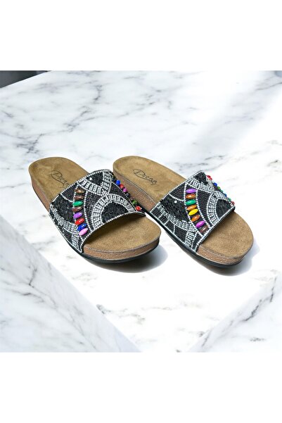 Lion Papuci ortopedici pentru plimbare pentru piscină cu o singură bandă cu pietre