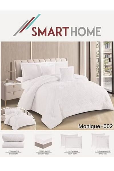 smart home Double-sided comforter set, 6-piece bedspread, 6-piece comforter, 100% microfiber