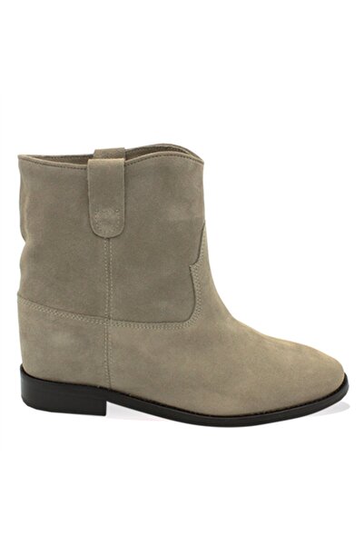 Vario Süet Western Düz Kadın Bot Sonıa Ardesıa R119