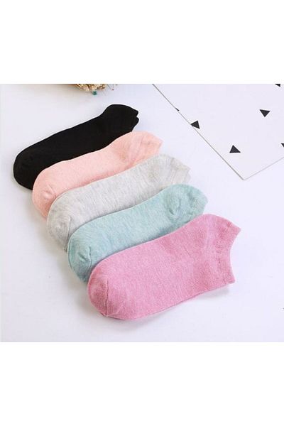 REYNBOO SOCKS 5 чифта чорапи за момичета, обикновени, 5 различни цвята, 7-годишни, детски ботуши, перащи се