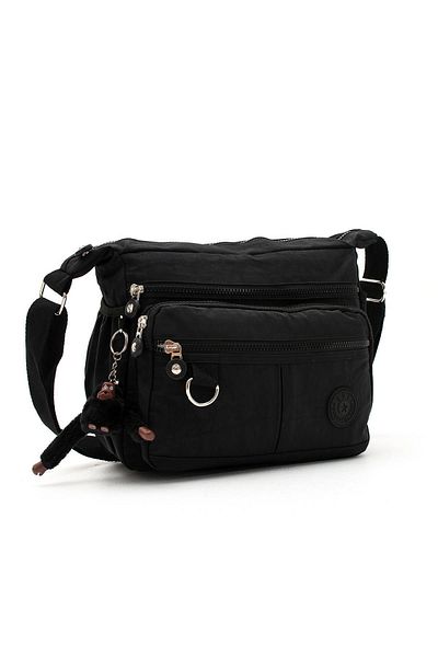 571 Collections Çanta Ultra Light and Pocketed Crossbody Black Shoulder Bag - Model: 571-6D