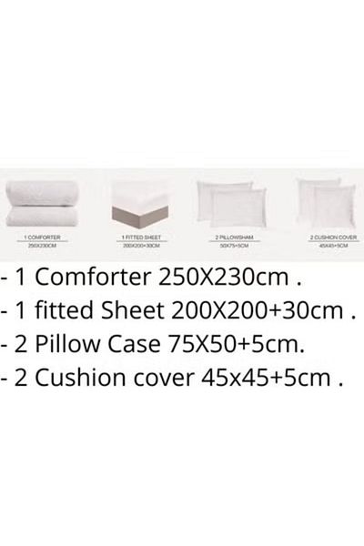 smart home Double-sided comforter set, 6-piece bedspread, 6-piece comforter, 100% microfiber