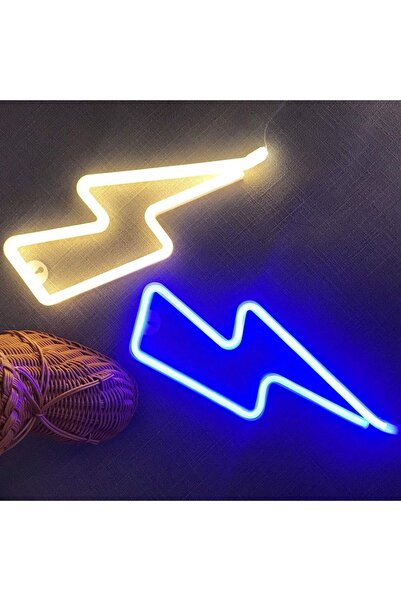 Primo Plus Lightning Strike LED Neon Sign Blue 35.8cm
