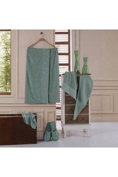 Feather Feather robe skirt set