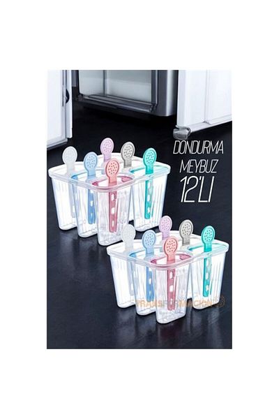 Ladesmedya Modacar 12-Pack Ice Cream Mold Fruit Mold