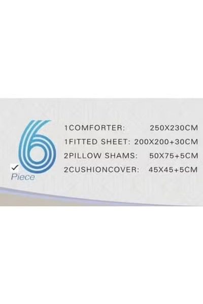 smart home two-sided quilt set, two-sided mattress, consisting of 6 pieces, quilt with 6-piece filling