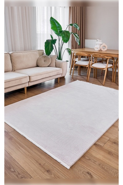 Apex Halı Azur 6521 Bej Sık Dokuma Kalın Tok Dokuma Üst Kalite Makine Dokumas...