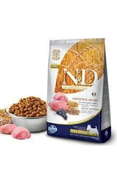 N&D Kuzu Etli Ve Yaban Mersinli Düşük Tahıllı Küçük Irk Yetişkin Köpek Maması...