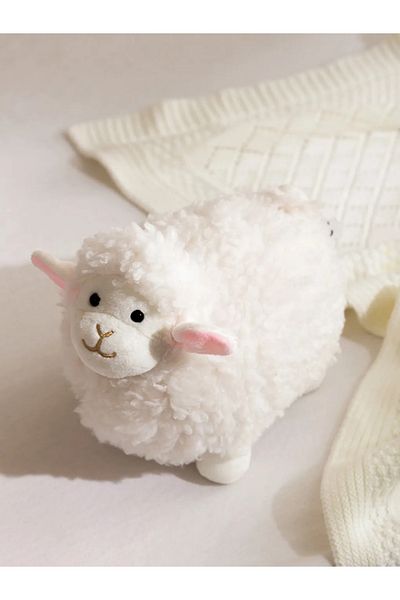 LC Waikiki LCW HOME Ecru Sheep Figured Πλεκτό Μαξιλάρι μωρού 23 εκ.