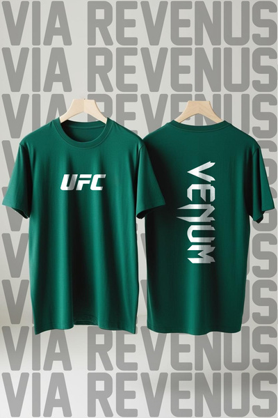 Vordevia Μπλουζάκι με στάμπα UFC με φαρδύ γιακά Unisex