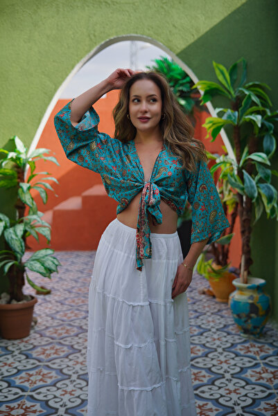 Dilara Begüm Collection GANESHA BAĞLAMALI CROP