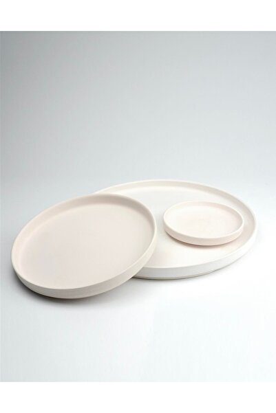 zeuseramik طبق ستيب بحواف عمودية 12 سم 6 قطع / بسكويت سيراميك