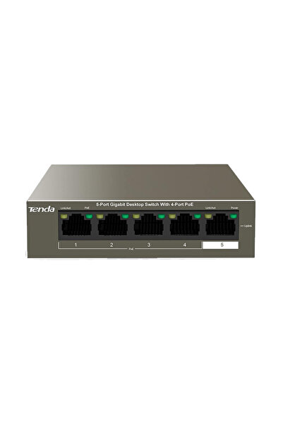 Tenda TEG1105P-4-63W Μεταγωγέας 5 θυρών 10/100/1000Mbps, 4 θυρών PoE, μέγιστο...