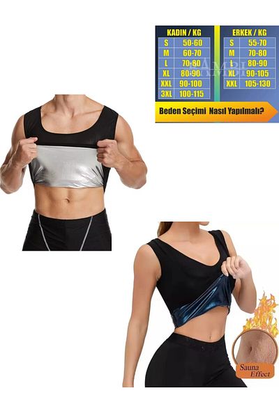 Ankaflex ملابس داخلية ساونا للجنسين من Body Shaper Sweatshirt مقاس L