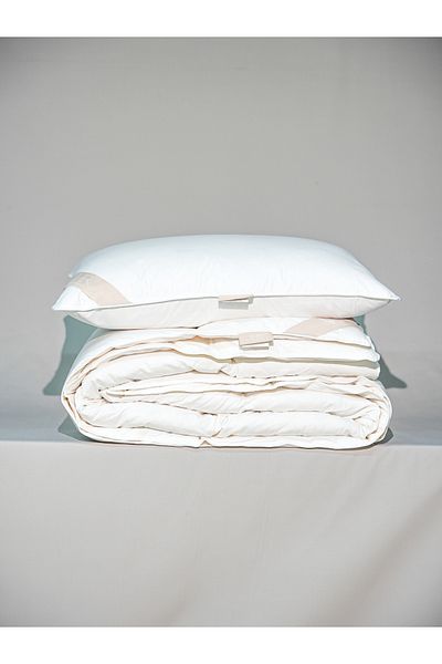 NHR 100% Goose down Filling, 70% Gıdik Antibacterial, Heat Balancing, Single Duvet/Pillow Set