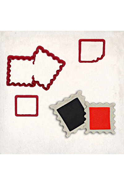 Butedo Posta Pulu Detay Kurabiye Kalıp Seti 3’lü