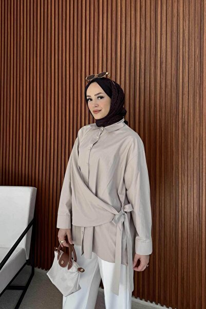 Melike Tatar Stone Tie Shirt 3-2245